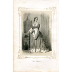 Incisione litografica Bianca di Borbone, 1856