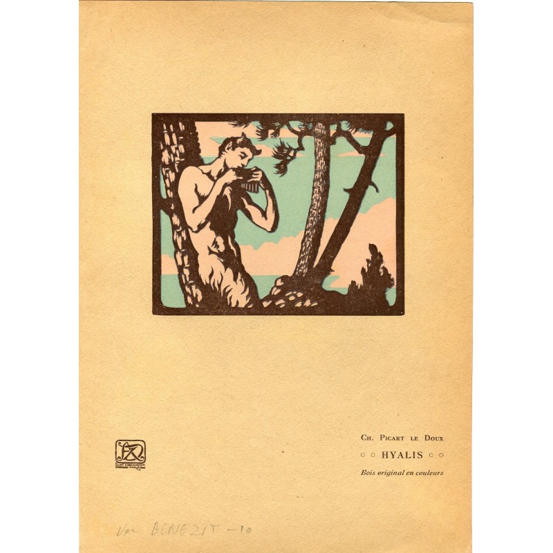 Xilografia di Charles Picart le Doux, illustrazione per l'opera Hyalis