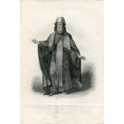 Un évêque moscovite dans son habit pontifical gravé par JB Bird