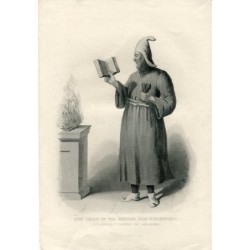 Hohepriester der Guebres. (Feueranbeter aufgezeichnet von Le Comte