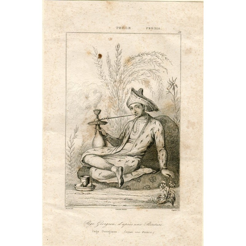 Persia. Page Georgien engraved by Chaillot