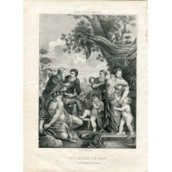 The Covenant of Jacob and Laban, lithograph by JJ Martinez