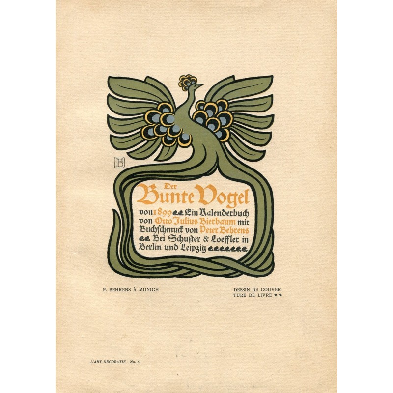 Illustration de la couverture du livre de dessin de Peter Beherens.