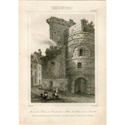 Restes du Palais de Constantin a Arles dit Palais de la Trouille engraved by Lemaitre