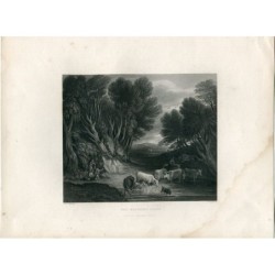 The Watering Place, incisione di Wedgwood da un'opera di Gainsborough
