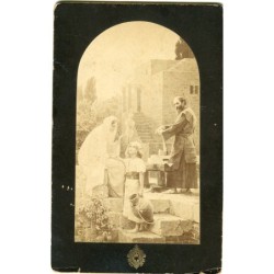Albumin. Photogravur der Heiligen Familie von Gebhard Fugel (1863-1939) aus dem Jahr 1897