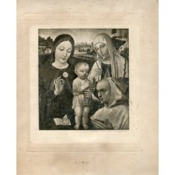 Copie d'Ambrosio Fossano. Gravure en taille-douce de l'Institut italien d'art graphique de Bergame.