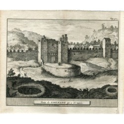 Granada. Una porta che era stata murata. Incisione di Peter Van der Aa, 1707