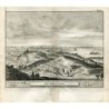 Gibraltar. Vue de Vegel près de Détroit. Gravure de Pieter Van der Aa, 1707. Alvarez de Colmenar