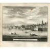 Cadix. Vue de l'autre côté du port. Gravure de Pieter Van der Aa, 1707. Alvarez de Colmenar.
