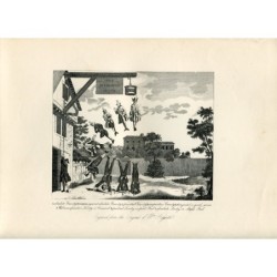 Incisione da un originale di William Hogarth, XIX secolo