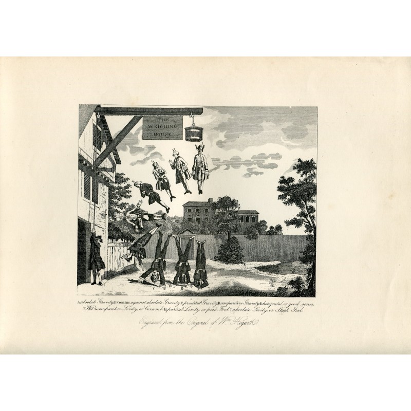 Grabado de un original de William Hogarth siglo XIX