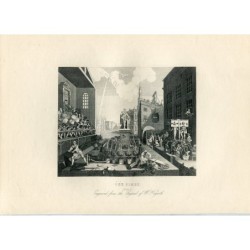 The Times (plate 2) engraved from an original by William Hogarth