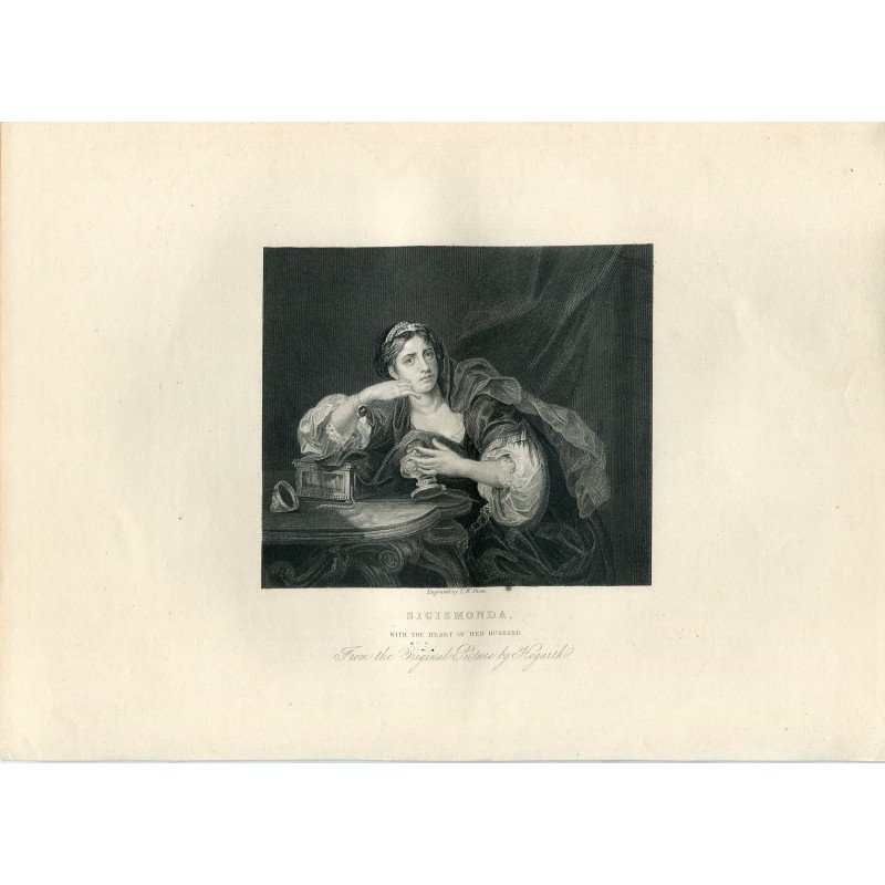Sigismunda, gestochen von TW Shaw nach einem Original von William Hogarth
