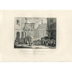 Masquerade and Operas, Burlington Gate, engraving from an original by William Hogarth