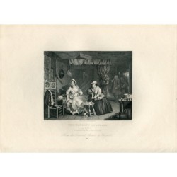 The Harlot's Progress (Tafel 3) nach einem Original von William Hogarth gestochen