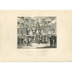 Die Bettleroper Burlesque Gravur nach einem Original von William Hogarth