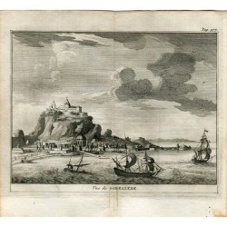 Veduta di Gibilterra. Incisione di Pieter Van der Aa, 1707. Álvarez de Colmenar