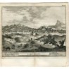 The town of Granada. Engraving by Pieter van der Aa in 1707. Alvarez de Colmenar.