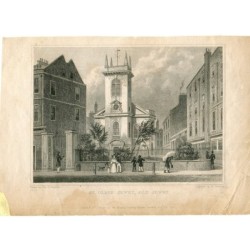 Ebraismo di St. Olave. Antica comunità ebraica incisa da W. Watkins.