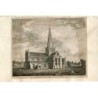 Église de Darlington, Durham, gravée par Bailey d'après un dessin de Wilkinson en 1784
