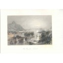 Clew Bay of Westport (Irlande) - Gravure sur acier ancienne - 1840