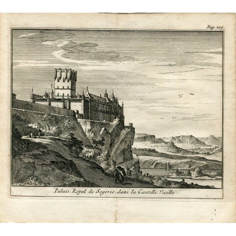 Alcazar di Segovia, Spagna nel 1707 - Van der Aa