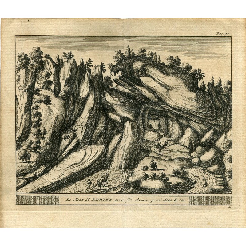 Mount San Adrian oder Lizarrate Pass, Spanien im Jahr 1707 - Van der Aa