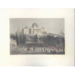 Estados Unidos. «View of theCapitol at Washington» Dibujó W.H. Barlett (1809-1854). Grabó Charles.J. Bentley (1806-1854).