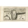 Plan de Palamos, Gérone (Espagne) en 1707 - Van der Aa