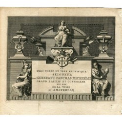 Cover by Monsignor Gebrandt Pancras Michielsz, engraved by Pieter van de Aa. Alvarez de Colmenar.