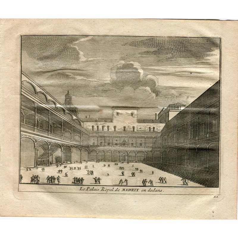 Palazzo Reale di Madrid (Spagna) nel 1707 - Van der Aa