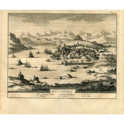 Santander (Spanien) im Jahr 1707 - Van der Aa