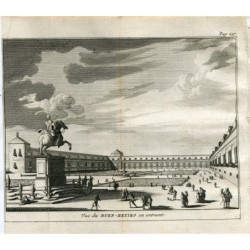 El Buen Retiro Park in Madrid, Spain in 1715 - Van der Aa