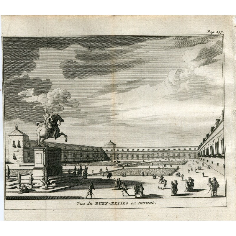 Parco del Buen Retiro a Madrid, Spagna nel 1715 - Van der Aa