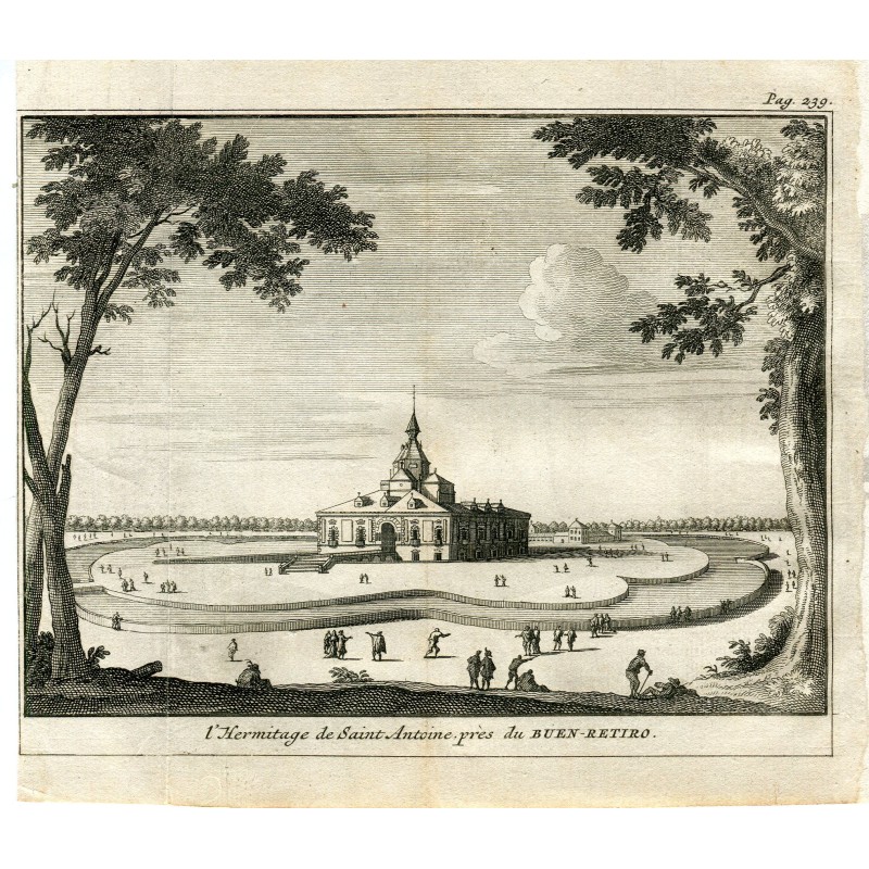 Eremo di Sant'Antonio nel Parco del Buen Retiro, Madrid, Spagna nel 1715 - Van der Aa