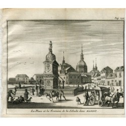 La Fontana dell'Abbondanza, Madrid, Spagna nel 1715 - Van der Aa