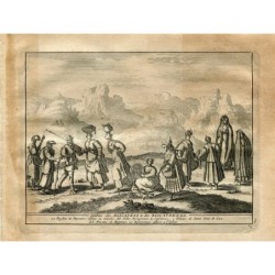 Habitudes des Biscayens et Biscayens, Espagne en 1715 - Van der Aa