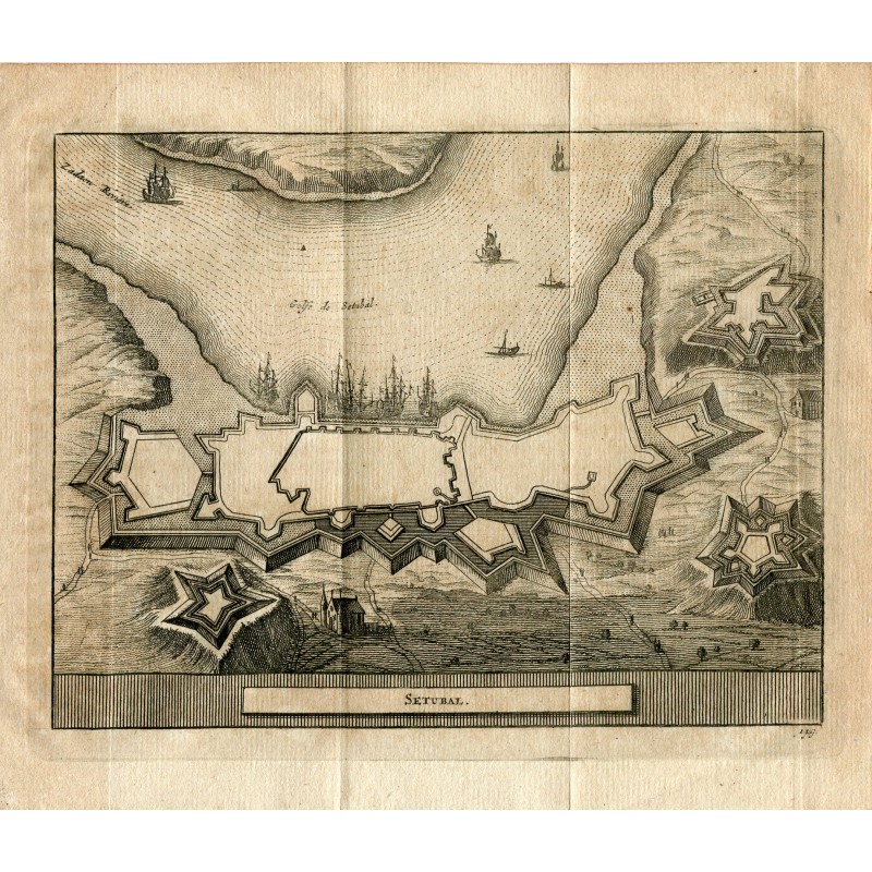 Setubal in Portugal im Jahr 1715 - Van der Aa