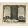 Espagne. Parterres et fontaines des Folies d'Aranjuez. 1715. Gravure de Vander Aa. Alvarez de Colmenar.