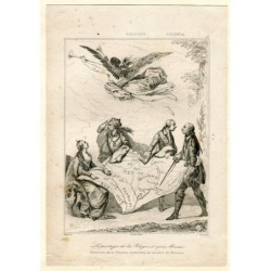 Teilungen Polens – Druck aus dem 19. Jahrhundert nach Moreau