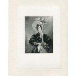 Giovane donna di Charles Heath. Incisione del 1833