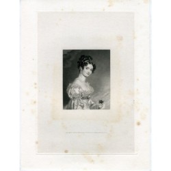 Lady Selina Meade par Charles Heath. Gravure de 1828