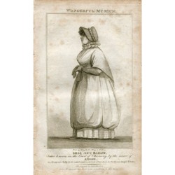 Miss Ann Batley. Kupferstich von Hogg aus dem Buch „Wonderful Museum“ (1805)