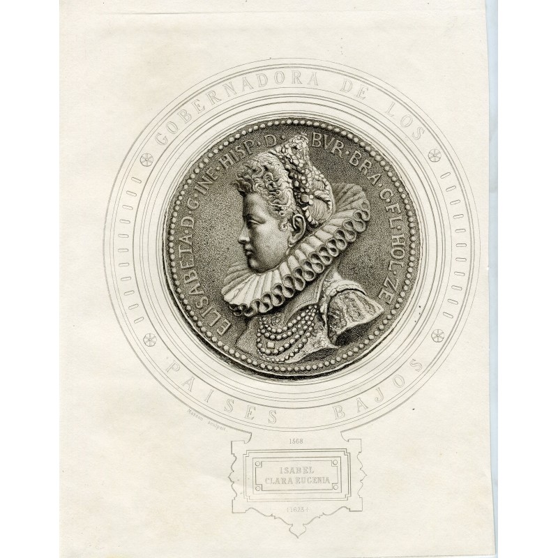 Isabel Clara Eugenia engraved by Masson