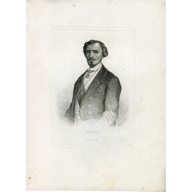 Ricasoli gravé par Metzmaker en 1860.