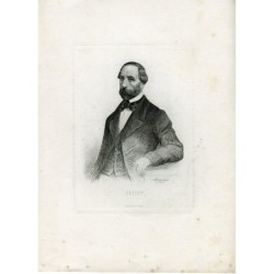 Crispi gravé par Metzmaker en 1860 et édité par Brabant.