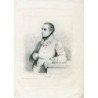 Guizot, storico e politico francese, incisione pubblicata da Marchant da un disegno di Paul Delaroche