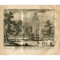 Il giardino della casa di campagna alle porte di Madrid, inciso nel 1715 da Vander Aa. Alvarez de Colmenar.