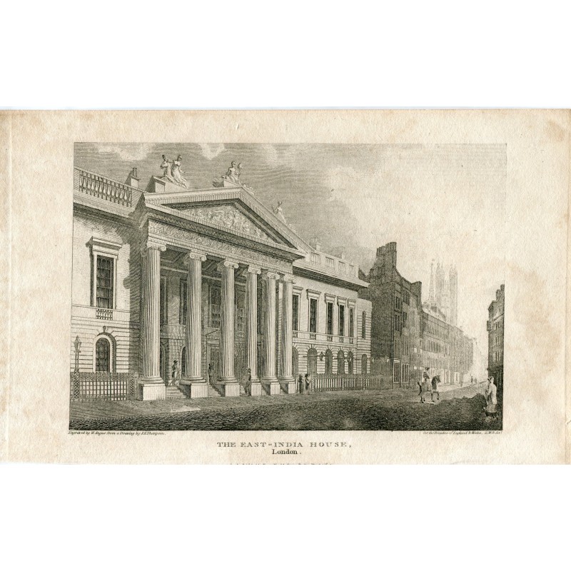 La East-India House incisa da W. Angus da un disegno di JR Thompson.